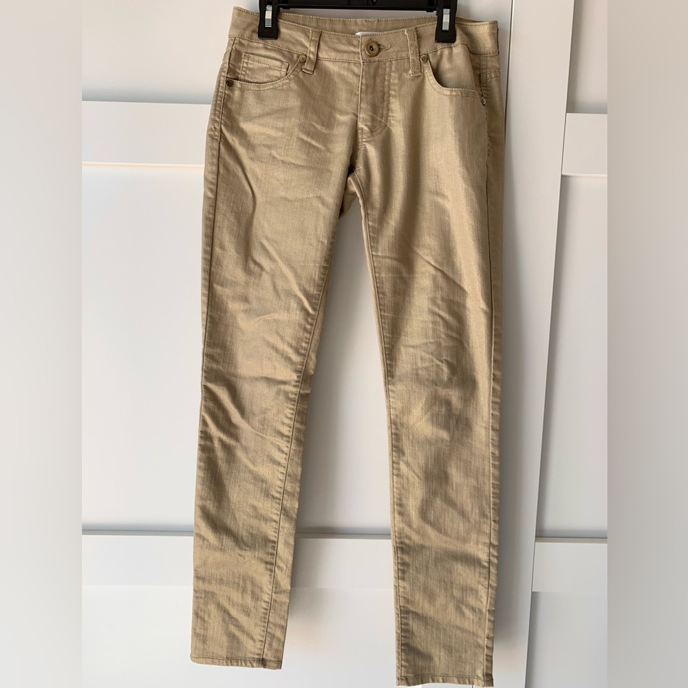 Gold Sheen Jeans